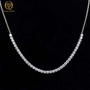 Cadena de Oro de 10K con Diamante Cultivado en Laboratorio de Corte Redondo, Diseño Minimalista, Certificado IGI, Joyería Elegante de Alta Calidad, Personalizada para Uso Diario - Product Image 2