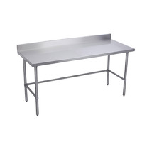 Table de travail robuste en acier inoxydable certifiée NSF avec base ouverte pour équipement de restauration commerciale – Vente en gros à prix usine