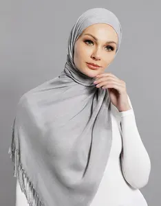 Pashmina xale de viscose rayon feminino macio cor sólida xales hijab personalizados lenços muçulmanos para mulheres elegantes