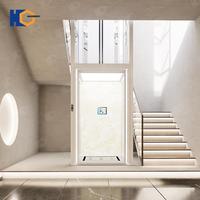 Ascensore Domestico Personalizzabile per 2/3/4 Piani, Interno/Esterno, Piccolo Elevatore Domestico Sicuro ed Economico, 400kg