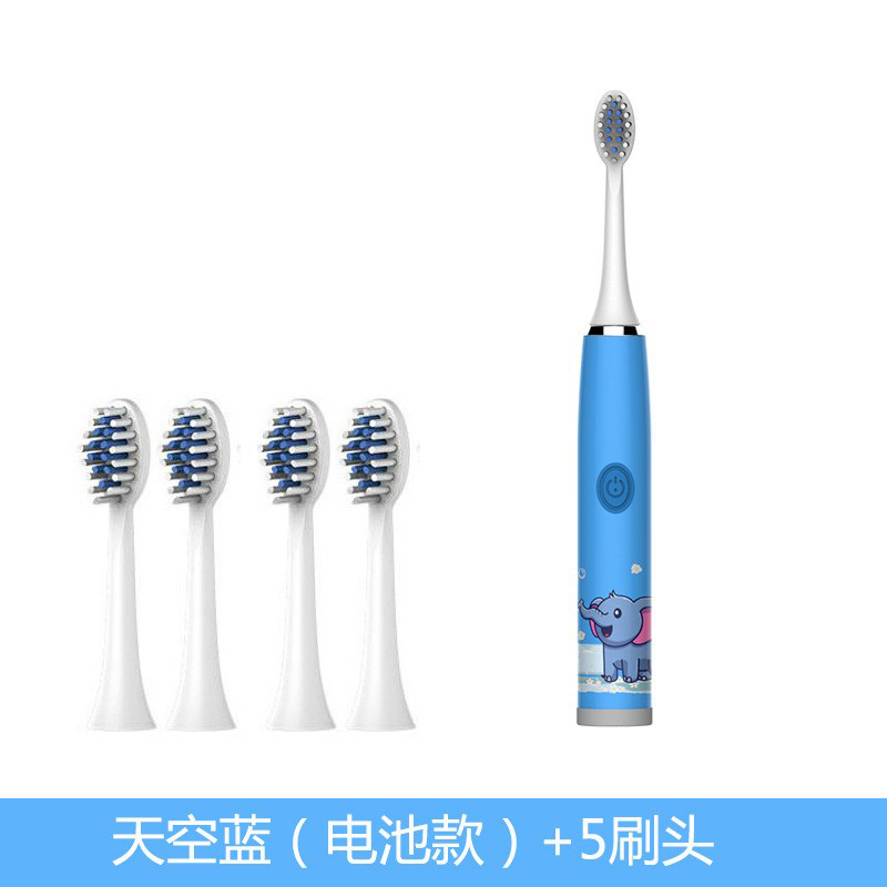 12 têtes de brosse à batterie bleu ciel-5