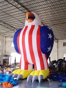 Tente tunnel gonflable publicitaire <span class=keywords><strong>Bingo</strong></span> en forme d'aigle de dessin animé avec effets de feux d'artifice pour les événements commémoratifs de la Fête de l'Indépendance américaine - Product Image 4