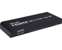 Conmutador HDMI2.0v 4X1 V1.4 4Kx2K con Salida de Audio (3.5mm Estéreo, Toslink, Coaxial), Control Remoto IR, Monitor, Reproductor de DVD, Proyector