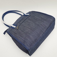 Nouveauté Sacs à main styliste tendance Vintage en denim taille moyenne en bambou croisé NAVY sangle longue pour homme miss unique
