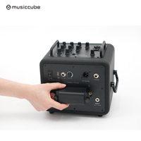Amplificateur de guitare acoustique portable Musiccube H6PRO avec carte son intégrée, enregistrement en direct, système de sonorisation PA