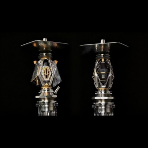 40cm Luxury Resin Stainless Steel Glass <b>Hookah</b> <b>Shisha</b> Set Artistic Decorative Custom Wholesale - Product Image 3