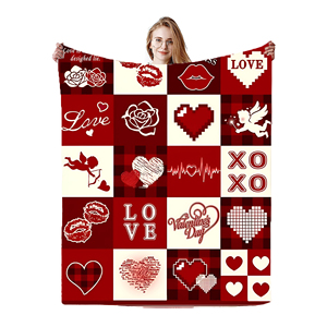 YOURLIA 2024 Manta de regalo del Día de San Valentín personalizada <span class=keywords><strong>Karol</strong></span> <span class=keywords><strong>G</strong></span> Peso Pluma Impreso de punto Fleece Franela manta de viaje - Product Image 6