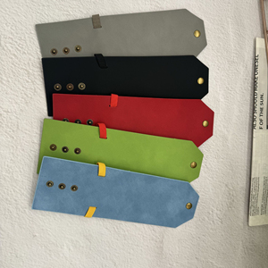 Petit portefeuille en cuir uni avec fermoir, léger, porte-billets multifonction, portefeuille de poche pour voyage d'affaires - Product Image 4