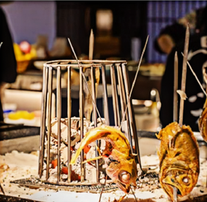 Centro de cocina Robatakyaki multifunción japonés fusión comercial especial Reunión de centro de cocina <span class=keywords><strong>Robota</strong></span> eléctrico Modular - Product Image 6