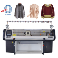 Machine à tricoter des pulls jacquard plats informatisée entièrement automatique personnalisée