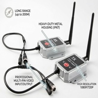 Kit de Adaptador de Video AHD Melia |   Transmisor y Receptor de Largo Alcance de 200M 1080P |   IP67 Impermeable 12-36V 1 Año de Garantía para Camión