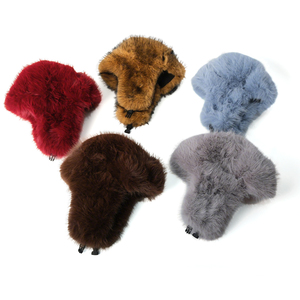 Chapeau de ski en fausse fourrure personnalisé de qualité supérieure, chaud et épais, avec <span class=keywords><strong>cache</strong></span>-<span class=keywords><strong>oreilles</strong></span>, couleur unie, <span class=keywords><strong>pour</strong></span> <span class=keywords><strong>homme</strong></span> et femme - Product Image 3