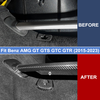 Pour Mercedes AMG GT GTS GTC GTR, couvercle latéral inférieur en fibre de carbone véritable, 2015-2023, accessoires de décoration intérieure du coffre, garniture de voiture