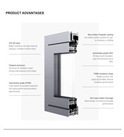 Ventanas Abatibles de Aleación de Aluminio Personalizables con Mosquitera Magnética de Acero Inoxidable, Doble Acristalamiento Low-E, para Apartamentos y Villas