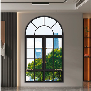 Fenêtre et porte à battant <span class=keywords><strong>fixe</strong></span> en alliage d'aluminium sur mesure avec moustiquaire en acier inoxydable, finition noire, design français pour usage extérieur - Product Image 6