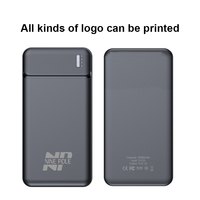 Chargeur mobile mince IS-Q7 20000mAh, Power Bank, nouveau modèle, entrée Type-C 5V/2A, Micro USB avec batterie Li-Polymère, certifié Rohs Ce