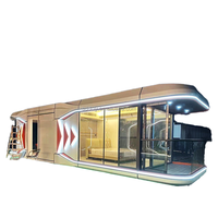 Maison capsule spatiale modulaire, unité de logement mobile pour camping, complexe hôtelier, location à court terme, fournie par l'usine
