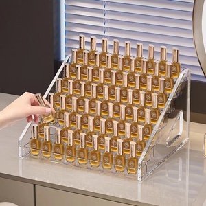 Multi-Layer Transparent Acrylic Nail Polish <b>Storage</b> Rack Desktop Display for Lipstick Eye Shadow Phototherapy Glue Tools - Product Image 4