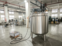 Cuve de mélange et de dispersion à chemise de refroidissement pour revêtement en résine époxy, avec système de raclage, 500L 1000L 2000L