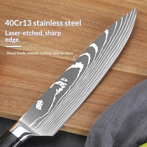 New Wood Kitchen <b>Knife</b> <b>Set</b> Damascus <b>Sharp</b> Stainless Steel Santoku Chef Paring <b>Knife</b> for Household Use - Product Image 4