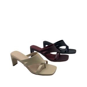 Женские модные босоножки на среднем каблуке с квадратным носком - Product Image 1