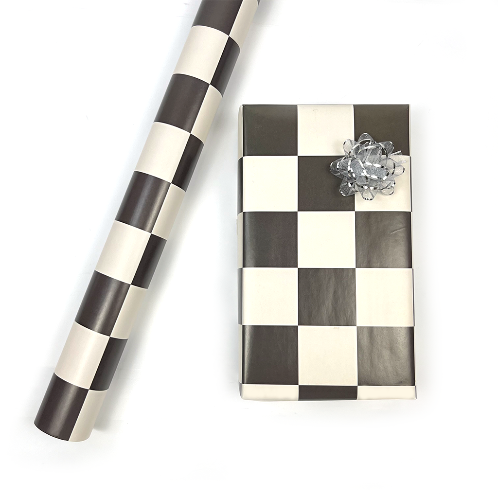 #1-Black & Cream Checkerboard
