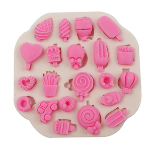 <span class=keywords><strong>Moule</strong></span> à gâteau en silicone graphique en forme d'octogone 3D pour 20 <span class=keywords><strong>frites</strong></span>, beignets, glaces, boissons, sucettes, voitures, ballons - Product Image 6