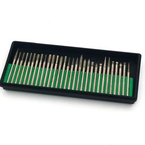 Fraise diamant de haute qualité 30 pièces, en plastique, <span class=keywords><strong>pour</strong></span> graver, ciseleur, découpeur, outil rotatif <span class=keywords><strong>Dremel</strong></span>, foret - Product Image 2