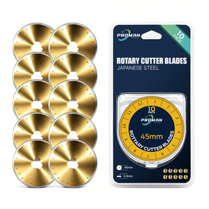 Cuchillas Rotatorias de 18mm, 28mm, 45mm y 60mm, Cuchillas Rotatorias Afiladas y Duraderas para Acolchado, Costura, Corte de Tela, Compatibles con Olfa, Fiskars - Product Image 1