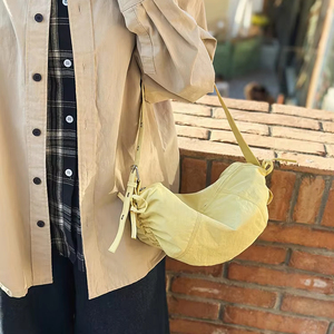 Nouveau <span class=keywords><strong>Sac</strong></span> à bandoulière unisexe <span class=keywords><strong>XL</strong></span> en nylon, style croissant, <span class=keywords><strong>banane</strong></span> ou lune, <span class=keywords><strong>sac</strong></span> à dos de jour, <span class=keywords><strong>sac</strong></span> messager, <span class=keywords><strong>sac</strong></span> à bandoulière croisé, portable et tendance - Product Image 2