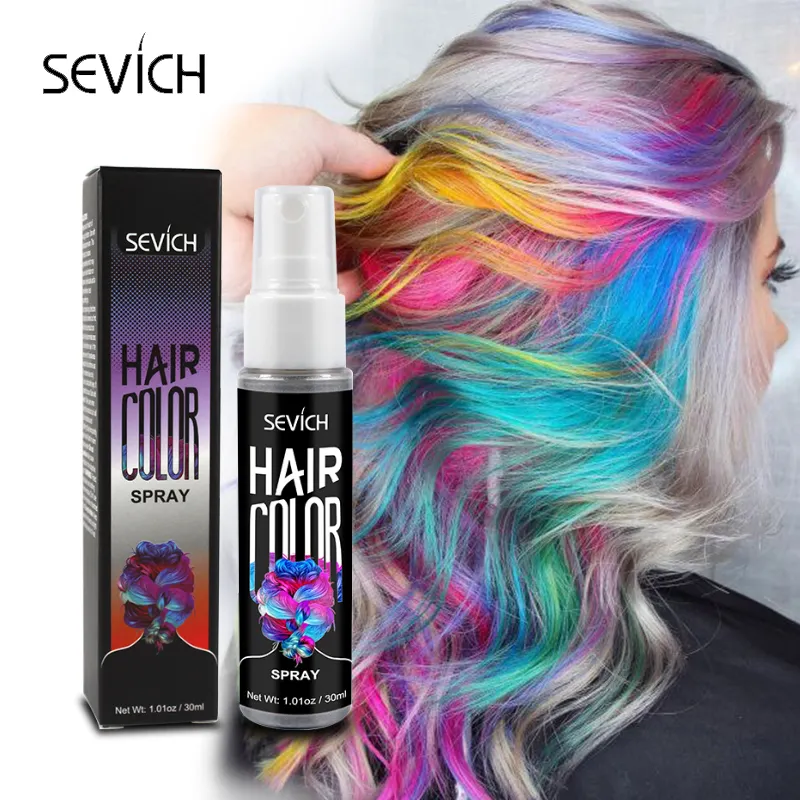 Private Label hair coloring products salon hair color dye fashionable hairstyle disposable hair color spray