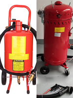 Machine de sablage 5GAL/10 GAL Petite ponceuse de remise à neuf antirouille 20L/40L Machine de sablage photosynthétique Mobile