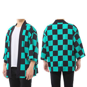 Demon Slayer <span class=keywords><strong>Cosplay</strong></span> Anime Costume da uomo Kimono per bambini giacca Cardigan Kimono e Kimetsu No <span class=keywords><strong>Yaiba</strong></span> ragazzo cappotto aperto Haori - Product Image 5