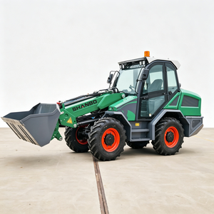 Chargeuse sur pneus tout-terrain multifonctionnelle avec direction intégrale, mode crab, fixation rapide, fourche, godet, brise-roche, balai, compacteur - Product Image 5
