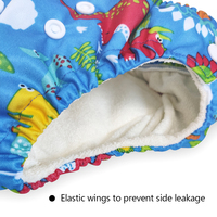 Couches lavables en bambou pour bébé, 5 pièces, en tissu, pantalon d'entraînement pour bébé, couches imprimées