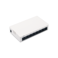 Saklar Ethernet adaptor 100 port, saklar jaringan Gigabit Cepat RJ45 10/1000/5/8 Mbps