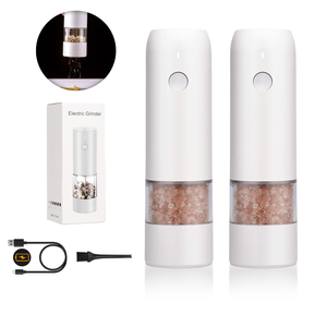 Unique Minimalist Ivory White <b>Pepper</b> Mill Sea Salt Empty <b>Pepper</b> Mill - Product Image 1