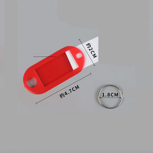 Colorful PVC Keychain <b>Tags</b> With Blank Label For DIY Name ID Baggage <b>Luggage</b> <b>Tags</b> - Fashion Trend Promotion Gift From DingHong - Product Image 6