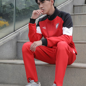 Осенне-зимняя куртка с логотипом футбольного клуба на заказ, одежда из Джерси, тренировочный спортивный костюм на молнии с длинным рукавом, униформа для мужчин - Product Image 5