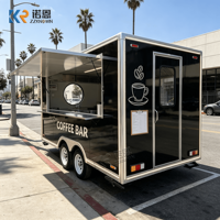Remorque bar mobile, camion de café, remorque boulangerie, kiosque alimentaire mobile, chariots de vente de nourriture pour services commerciaux