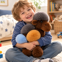 Peluche de chameau colorée réaliste, jouet en peluche doux, vente en gros directe d'usine, OEM ODM, sans MOQ, fournisseur en gros