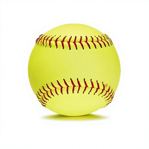 Balle de softball officielle de 12 pouces, revêtement en cuir PU, coutures cousues à la main, noyau en liège et kapok, résistante aux chocs, balle d'entraînement - Product Image 3