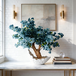 نباتات اصطناعية للزينة - متينة وصديقة للبيئة، مصنوعة من البلاستيك الخفيف الوزن عالي المحاكاة للاستخدام الداخلي في عيد الشكر وعيد الميلاد - Product Image 1