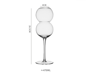 470ml Tige Double Bulle Logo Personnalisé Gobelets Verre À Vin Rond Verre À Boire Tasses <span class=keywords><strong>Gourde</strong></span> Forme Coupe Cocktail <span class=keywords><strong>Gobelet</strong></span> En Verre - Product Image 2