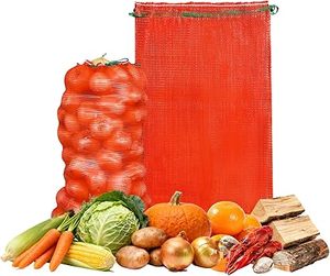 ถุงตาข่ายใส่หัวหอมขนาดใหญ่พิเศษ ยี่ห้อ Huamaohengchun แพ็ค 50 ใบ ทนทาน ใช้ซ้ำได้ ขนาด 31''x19'' ซักล้างได้ ระบายอากาศได้ดี สำหรับผัก - Product Image 6