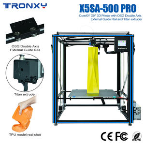 Imprimante 3D CNC TRONXY <span class=keywords><strong>X5SA</strong></span>-500 <span class=keywords><strong>PRO</strong></span>, version à rails de guidage, grande taille 500*500*600mm, Corexy, moteur ultra-silencieux, Impresora 3d - Product Image 5