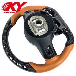 Volant sport en cuir et fibre de carbone personnalisé pour Mercedes AMG Classe C C63 E63 S63 S65 S63L GLC63 GLC63S W205 W204 S300 - Product Image 3