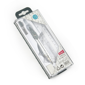 Jeu <span class=keywords><strong>de</strong></span> 7 règles et compas en plastique bon marché pour étudiants - Product Image 2