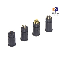 Connecteur de prise électrique étanche M12 2 3 4 5 6 8 broches mâle femelle pour montage sur panneau