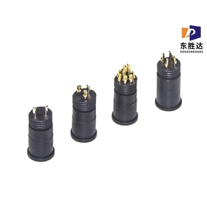 Nhà cung cấp không thấm nước điện cắm ổ cắm M12 2 3 4 5 6 8Pin Nam Nữ Bảng điều chỉnh gắn kết nối - Product Image 4